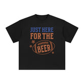 Just Here For The Beer Graphic Tee-INNBLAC Fashion Apparel