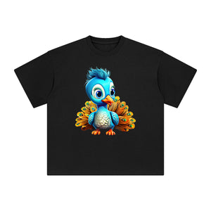 Baby Peacock Graphic Tee-INNBLAC Fashion Apparel