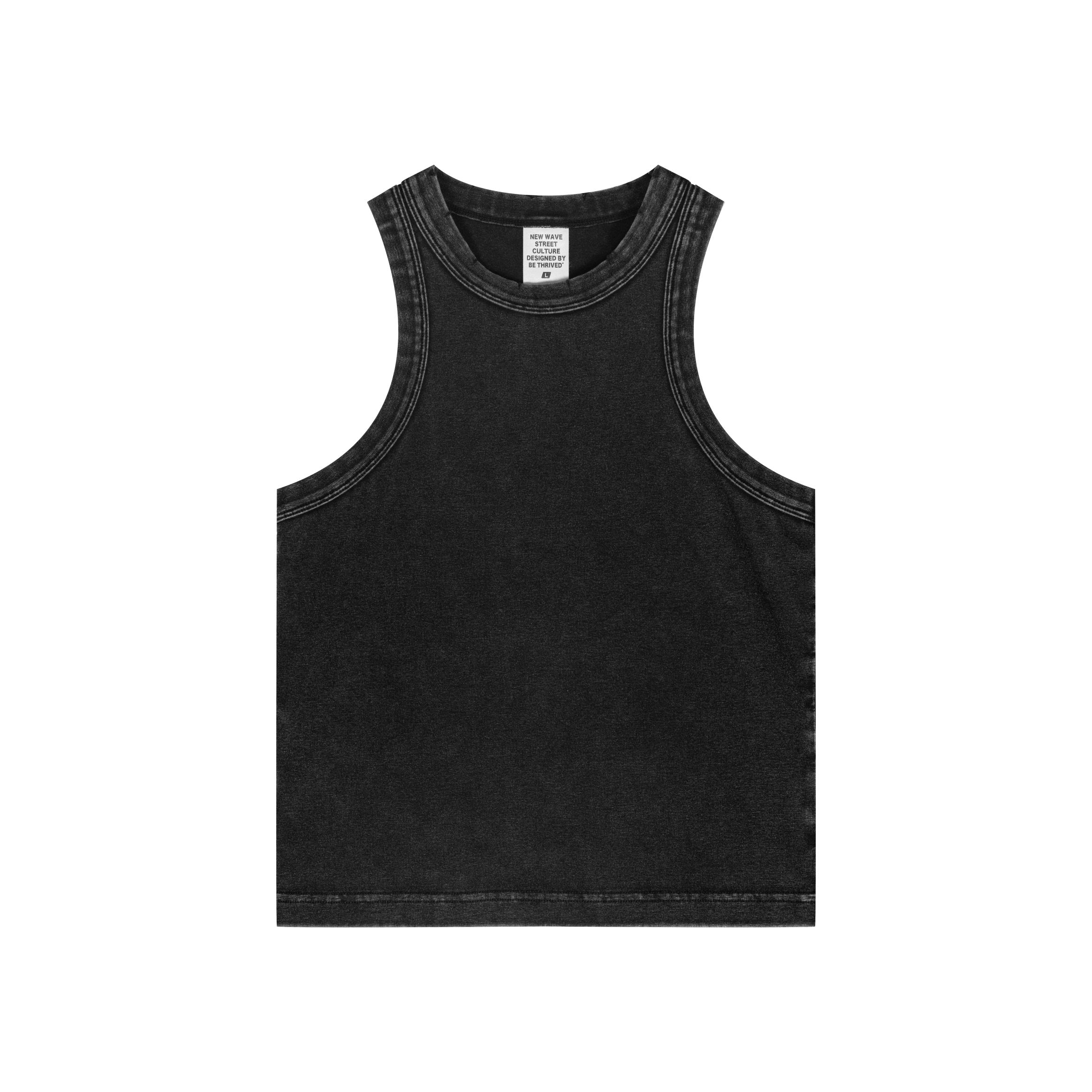 Retro Washed Crop Tank-INNBLAC Fashion Apparel