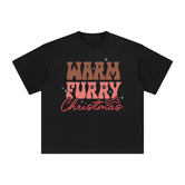 Warm Furry Christmas Graphic Tee-INNBLAC Fashion Apparel