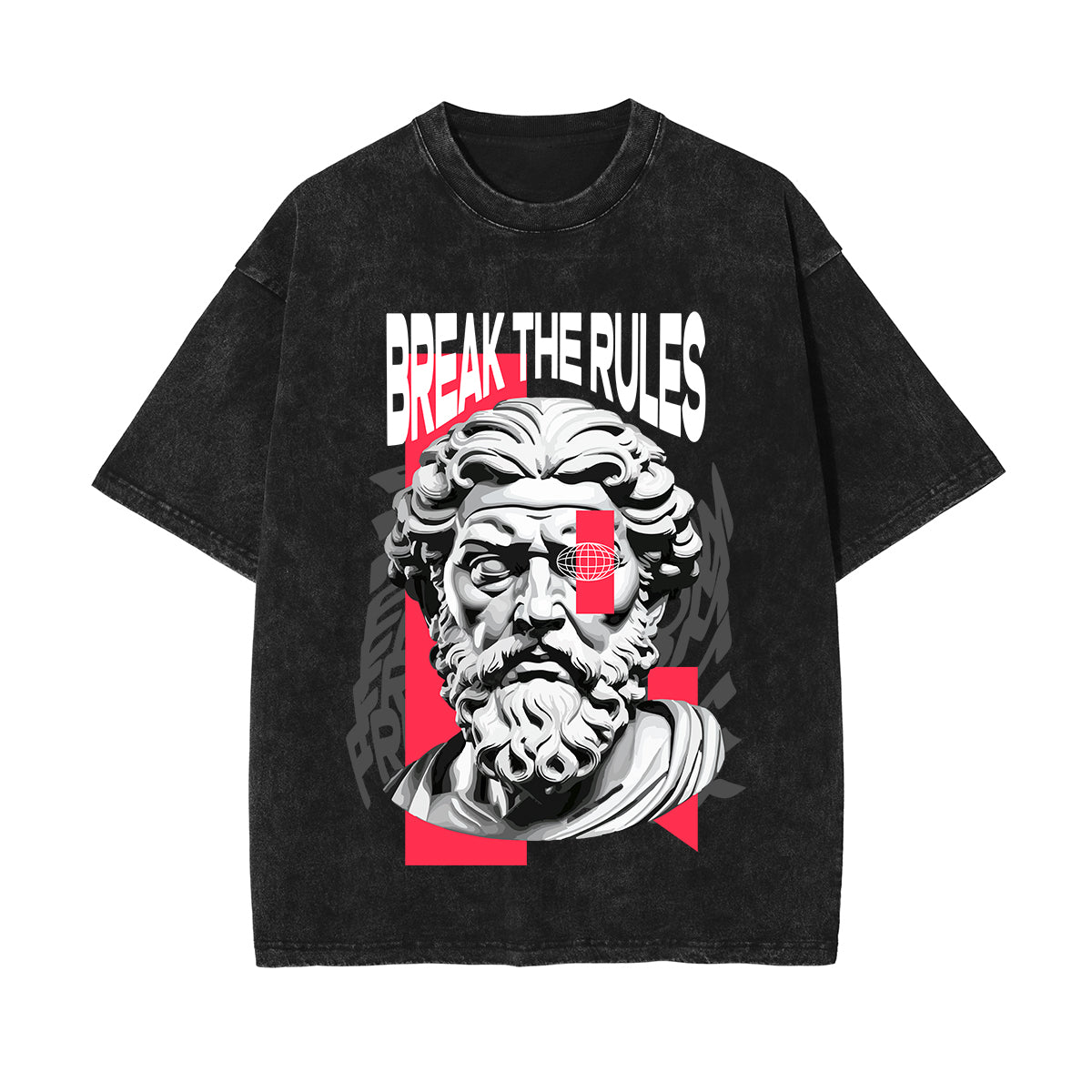 Break The Rules Streetwear Graphic Tee-INNBLAC Fashion Apparel