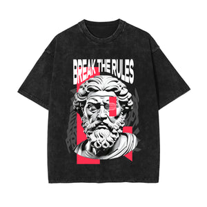 Break The Rules Streetwear Graphic Tee-INNBLAC Fashion Apparel