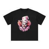 Pink Clown Graphic Tee-INNBLAC Fashion Apparel