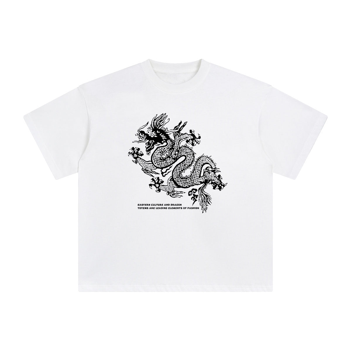 Oriental Dragon Totem Graphic Tee-INNBLAC Fashion Apparel