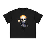 Skeleton Graphic Tee-INNBLAC Fashion Apparel