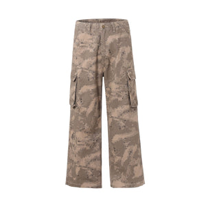 Camouflage Baggy Cargo Jeans-INNBLAC Fashion Apparel