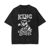 Boss Dog Stone Wash Graphic Tee-INNBLAC Fashion Apparel