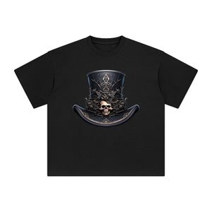 Skull Hat Graphic Tee-INNBLAC Fashion Apparel