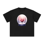 Valentine Snow Globe Graphic Tee-INNBLAC Fashion Apparel