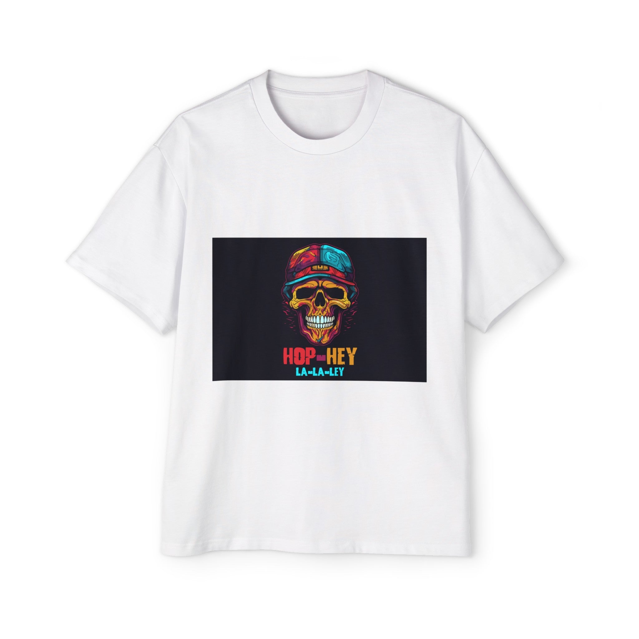 Colorful HipHop Skull Graphic Tee-INNBLAC Fashion Apparel