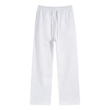 Solid Color Open Bottom Sweatpants-INNBLAC Fashion Apparel