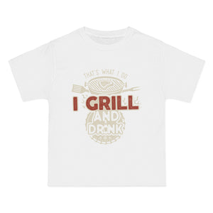 GRILL AND DRUNK Retro Graphic Tee-INNBLAC Fashion Apparel