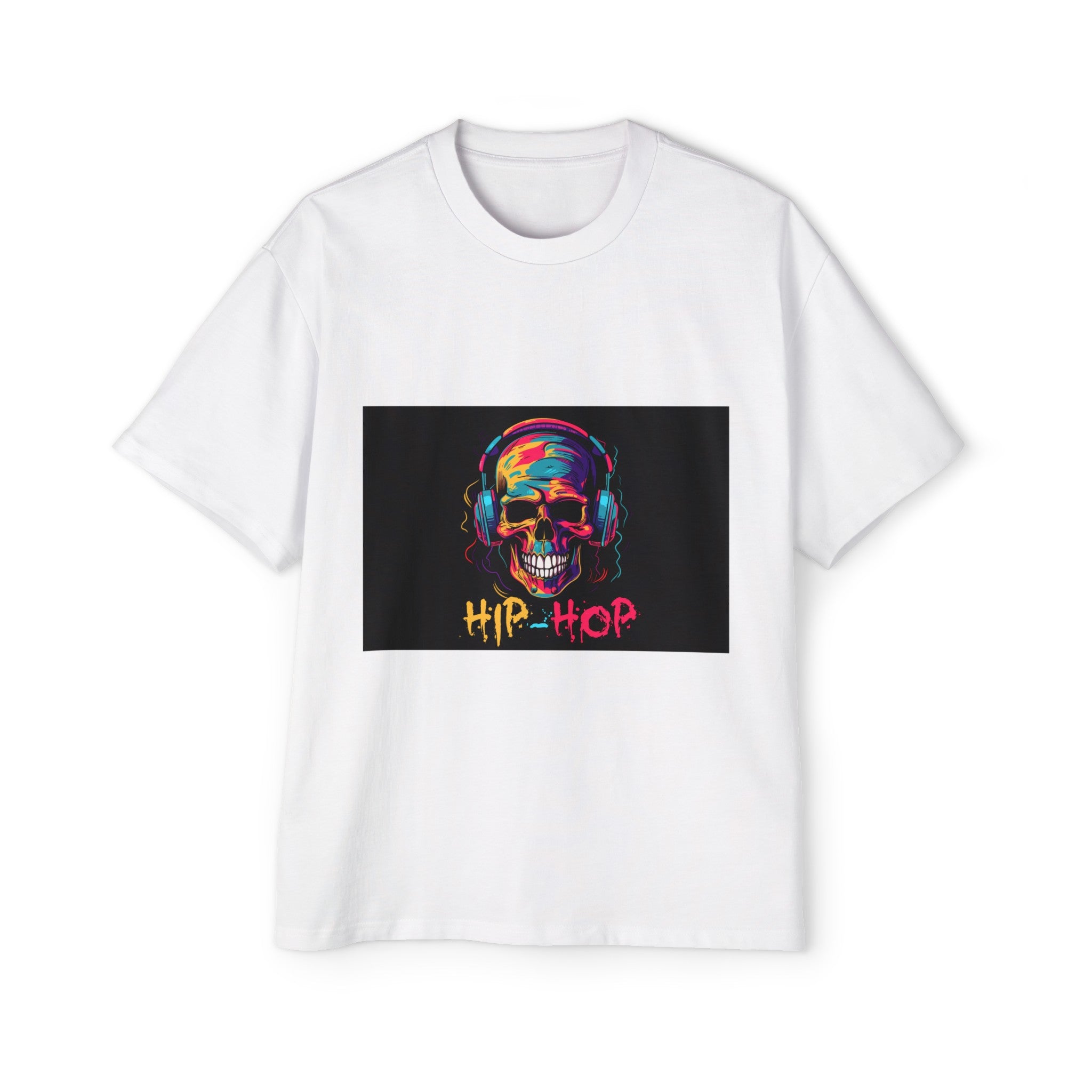 Hip Hop Music Lover Skull Graphic Tee-INNBLAC Fashion Apparel