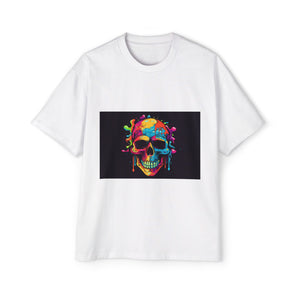 Colorful Skull Graphic Tee-INNBLAC Fashion Apparel