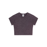 Crew Neck Slim Crop Top 7oz-INNBLAC Fashion Apparel