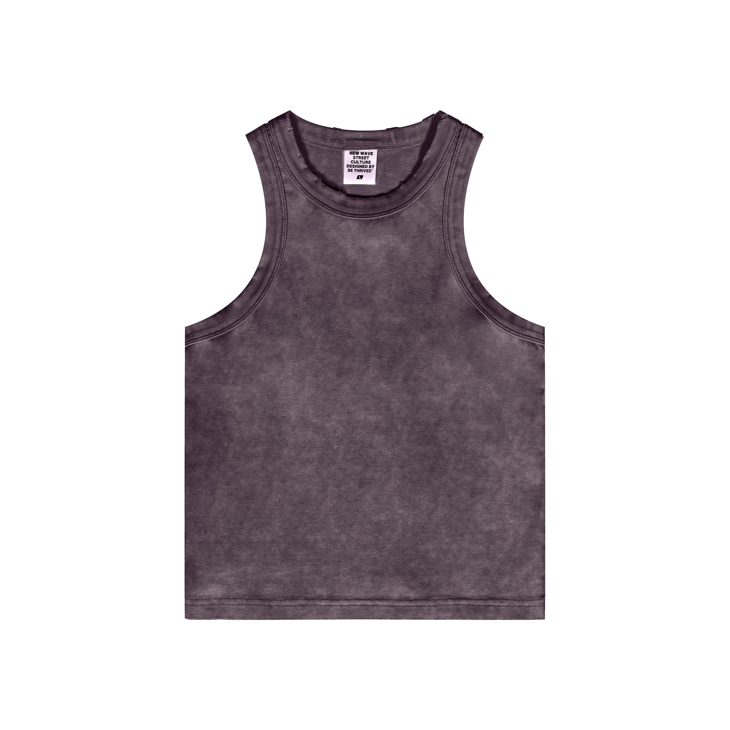 Retro Washed Crop Tank-INNBLAC Fashion Apparel