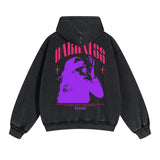 Darkness Streetwear Graphic Double Slider Zip Hoodie-INNBLAC Fashion Apparel