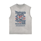 Motorcycle Legend Vintage Cutoff Tee-INNBLAC Fashion Apparel