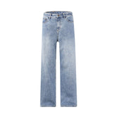 Washed Vintage Blue Boyfriend Jeans-INNBLAC Fashion Apparel