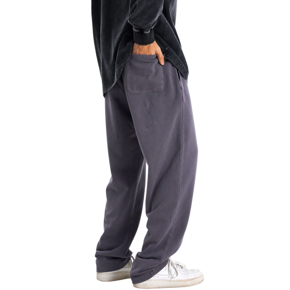 Vintage Washed Straight Leg Joggers-INNBLAC Fashion Apparel