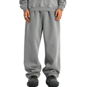 Washed Straight Leg Thick Sweatpants-INNBLAC Fashion Apparel