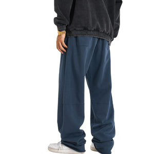 Raw Edge Relaxed fit Sweatpants-INNBLAC Fashion Apparel