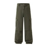 Earthy Cargo Denim Pants-INNBLAC Fashion Apparel