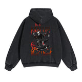 Skeleton Kickflip Graphic Double Slider Zip Hoodie-INNBLAC Fashion Apparel