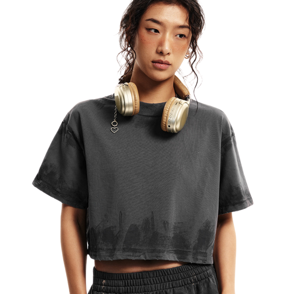 Heavyweight Loose Fit Crop Top-INNBLAC Fashion Apparel