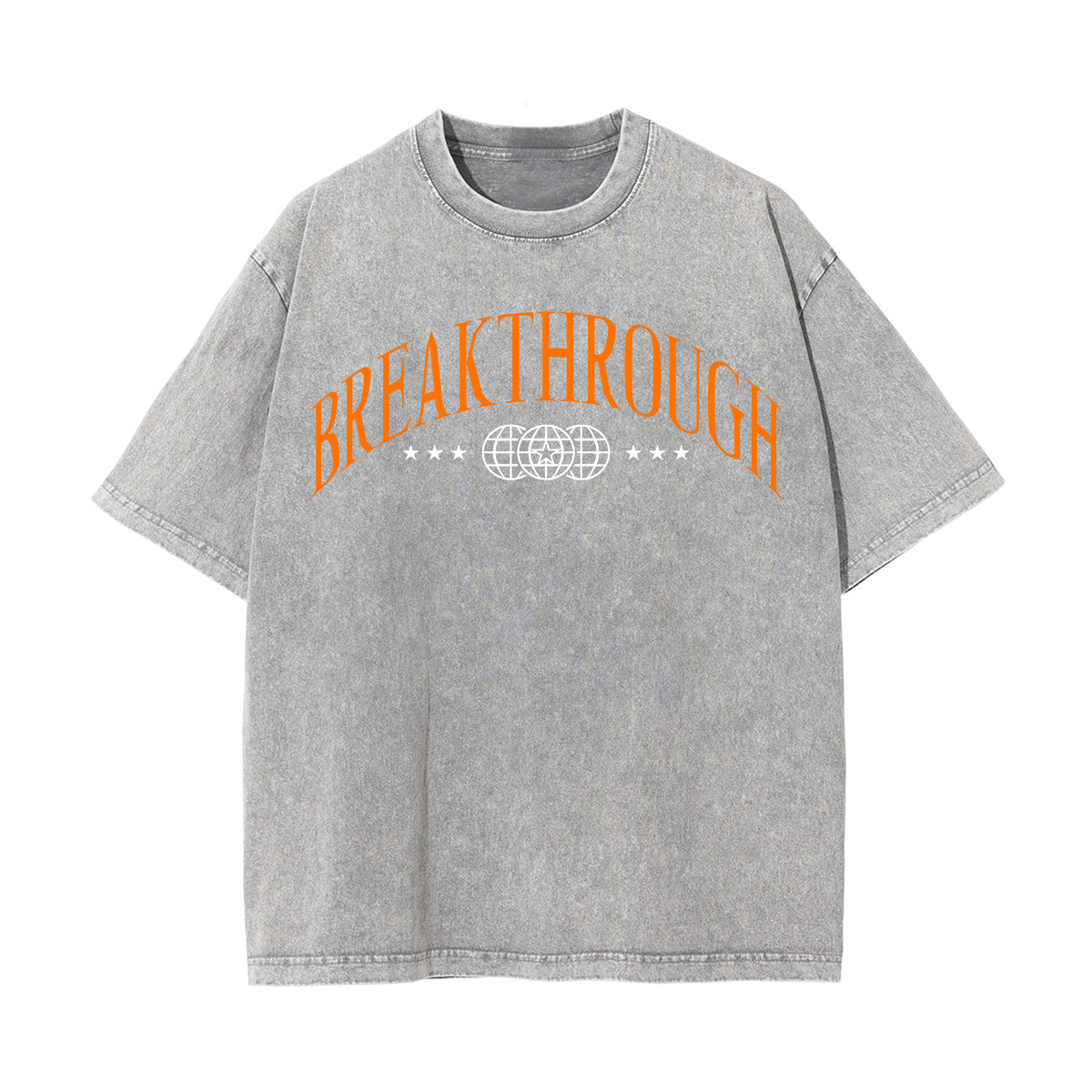 Breakthrough Streetwear Stone Wash Graphic Tee-INNBLAC Fashion Apparel