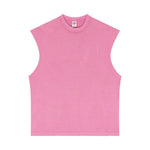Sleeveless Raw Edge Reverse Tee 8oz