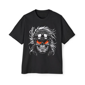 Skull Biker Graphic Tee-INNBLAC Fashion Apparel