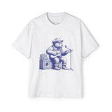 Bear Playing Guitar Retro Graphic Tee-INNBLAC Fashion Apparel