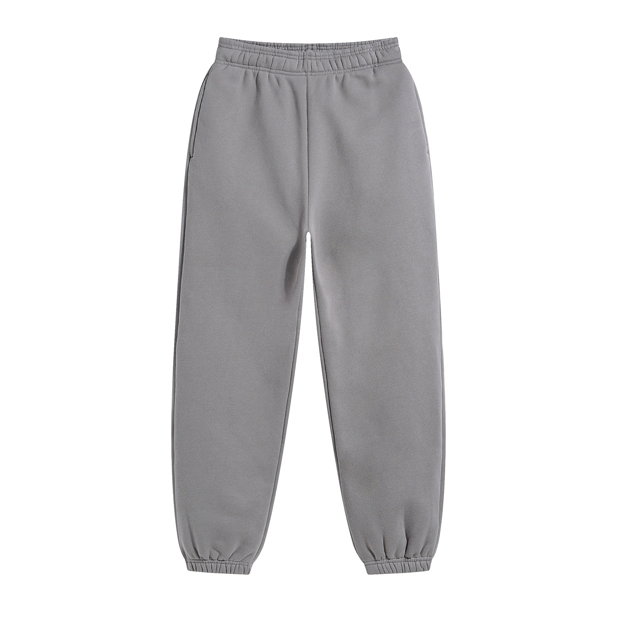 Solid Color Plush Lining Jogger-INNBLAC Fashion Apparel