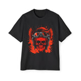 Skull Biker Graphic Tee-INNBLAC Fashion Apparel