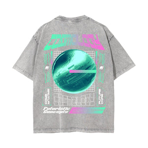 Cosmology Futuristic Streetwear Graphic Tee-INNBLAC Fashion Apparel