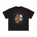 Dragon With Helmet Retro Graphic Tee-INNBLAC Fashion Apparel