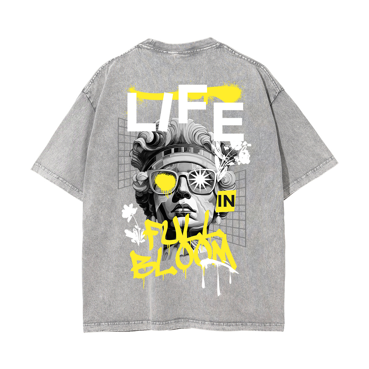 Life In Full Bloom Streetwear Graphic Tee-INNBLAC Fashion Apparel