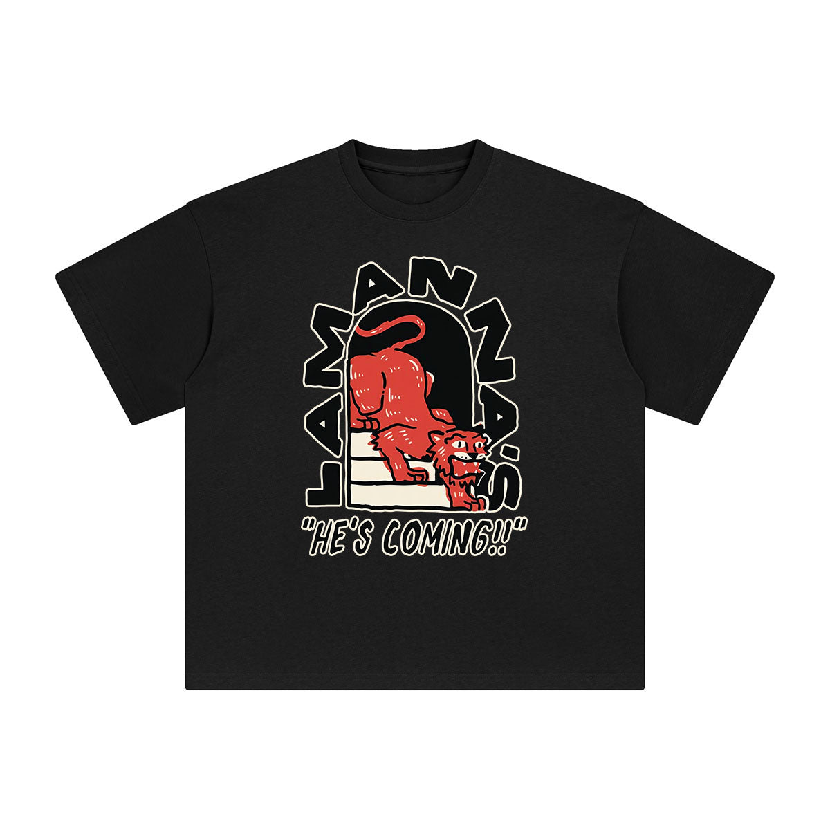 Tiger Is Coming Graphic Tee-INNBLAC Fashion Apparel