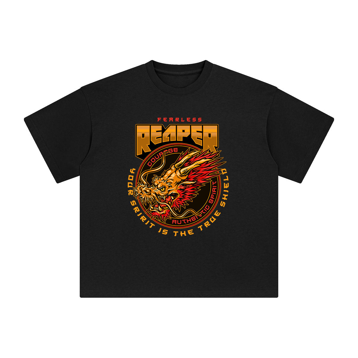 Majestic Dragon Icon Graphic Tee-INNBLAC Fashion Apparel