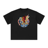 Chinese Face Painting Graphic Tee-INNBLAC Fashion Apparel