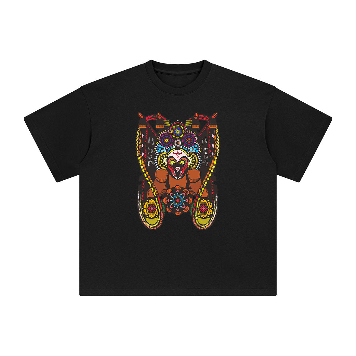 Chinese Peking Opera Graphic Tee-INNBLAC Fashion Apparel