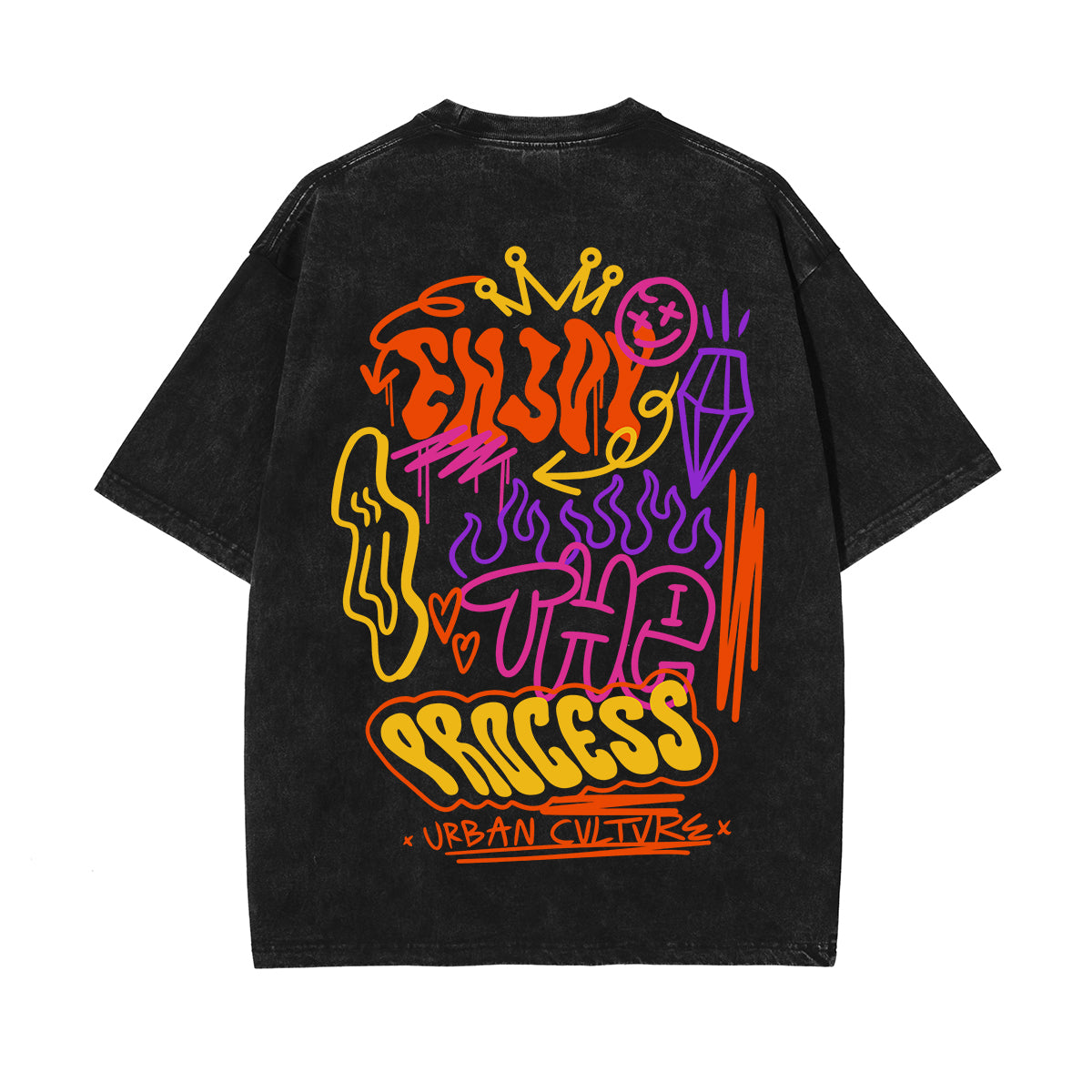 Graffiti Urban Quote Graphic Tee-INNBLAC Fashion Apparel