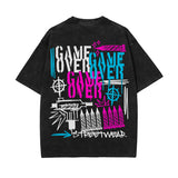 Game Over Graffiti Urban Graphic Tee-INNBLAC Fashion Apparel