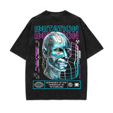 lmitation Streetwear Chrome Style Graphic Tee-INNBLAC Fashion Apparel