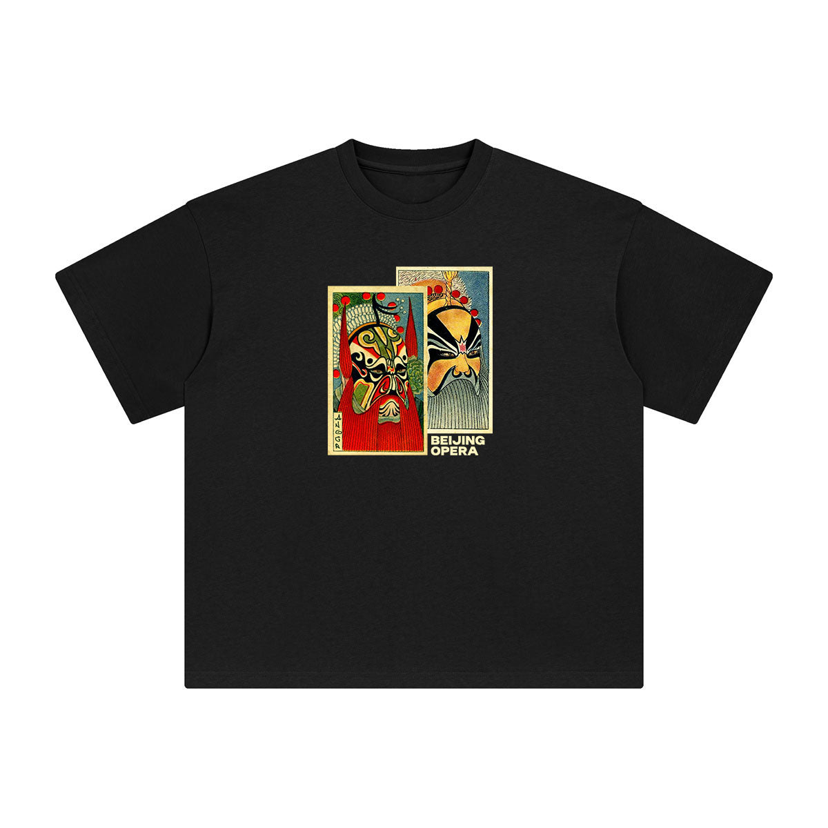 Chinese Peking Opera Graphic Tee-INNBLAC Fashion Apparel