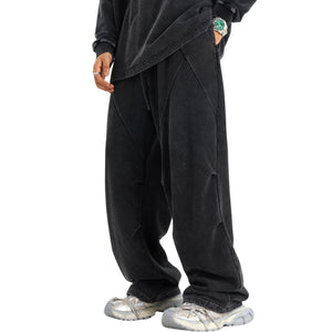 Drawstring Waist Relaxed Sweatpants-INNBLAC Fashion Apparel