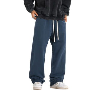 Raw Edge Relaxed fit Sweatpants-INNBLAC Fashion Apparel