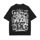 Faith Over Fear Graffiti Graphic Tee-INNBLAC Fashion Apparel