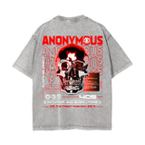 Anonymous Streetwear Chrome Graphic Tee-INNBLAC Fashion Apparel